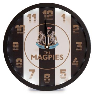 Newcastle United Fc Led Stripe Wall Clock