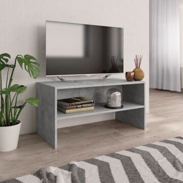 Vidaxl Tv Cabinet Concrete Grey 80x40x40 Cm Engineered Wood