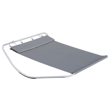 Outsunny Outdoor Double Rocking Bed Hammock-grey