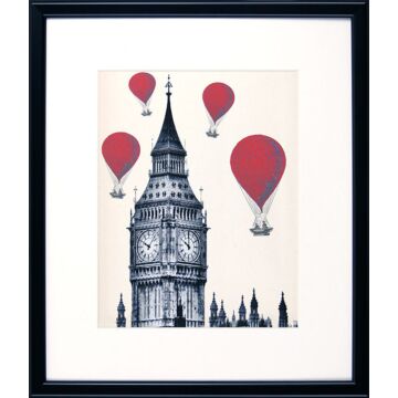 Red Hot Air Balloons & Iconic Buildings Ii