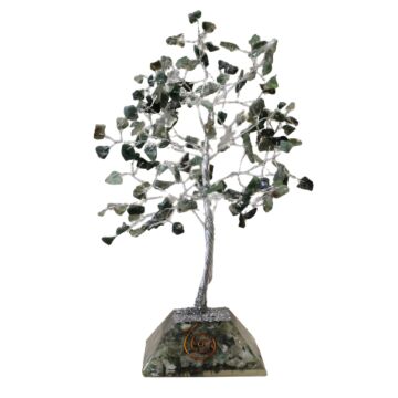 Gemstone Tree With Orgonite Base - 160 Stone - Moss Agate