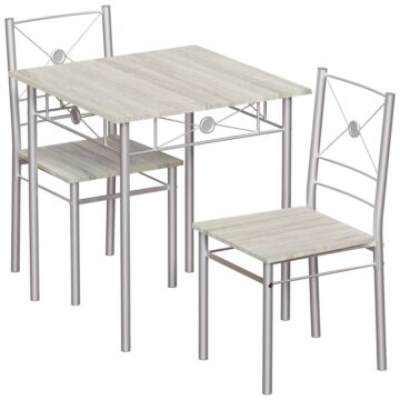 Vida Designs Roslyn 2 Seater Dining Set, Oak