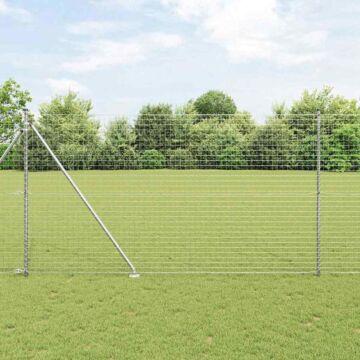 Vidaxl Fence Posts With Spike 26 Pcs Ø32 Mm 180 Cm Galvanised Steel
