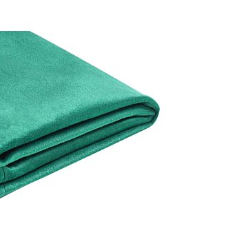 Bed Frame Cover Green Velvet For Bed 90 X 200 Cm Removable Washable Beliani