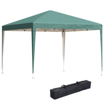 Outsunny 3 X 3 Meter Garden Heavy Duty Canopy Rentals Marquee Party Tent Folding Wedding Canopy-green