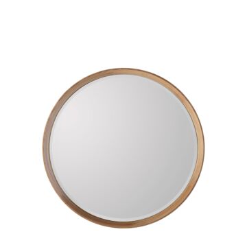 Keaton Round Mirror Oak 735x735mm