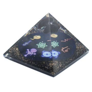Orgonite Pyramid - Midnight Reiki - 9cm