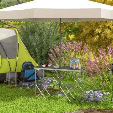 Outsunny Four-person Foldable Aluminium Picnic Set
