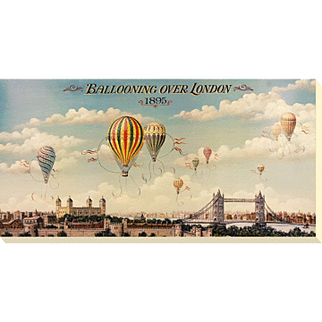 Ballooning Over London By Isiah And Benjamin Lane - Canvas Print