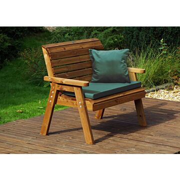 Traditional Two Seater Bench - Green
