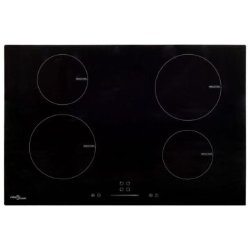 Vidaxl Induction Hob With 4 Burners Touch Control Glass 77 Cm 7000 W