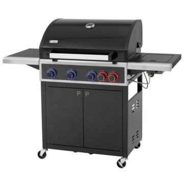 Keansburg 4 Burner Gas Bbq With Turbo Zone And Side Burner