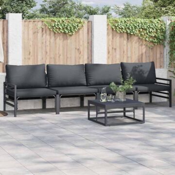 Vidaxl Garden Sofa Set 4 Pcs Anthracite Steel