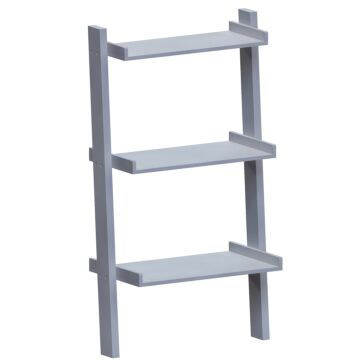 York 3 Tier Ladder Bookcase, Grey