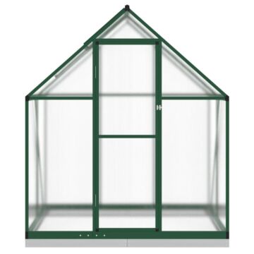 Vidaxl Greenhouse With Base Frame Green 169x114x202 Cm Aluminium