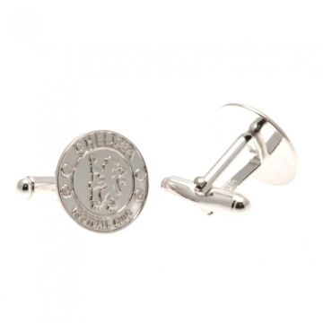 Chelsea Fc Sterling Silver Crest Cufflinks