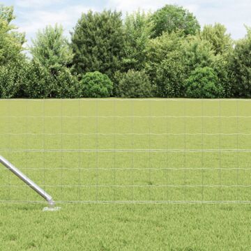 Vidaxl Euro Fence With 13 Spike Posts 0.6x50 M Galvanised Steel