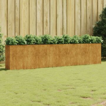 Vidaxl Garden Raised Bed 360x40x80 Cm Corten Steel