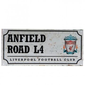 Liverpool Fc Retro Street Sign