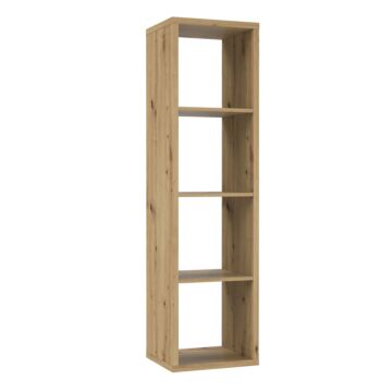 Mauro 3 Shelves Storage Unit In Artisan Oak