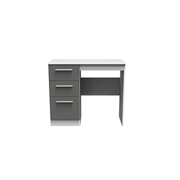 Contrast 3 Drawer Vanity In Dusk Grey & White