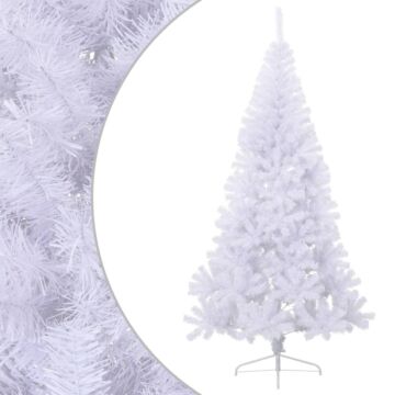 Vidaxl Artificial Half Christmas Tree With Stand White 180 Cm Pvc