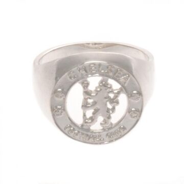 Chelsea Fc Sterling Silver Ring Large