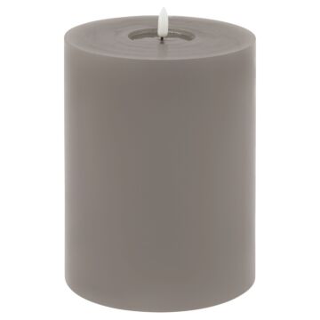 Luxe Collection Melt Effect 6x8 Grey Led Wax Candle