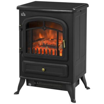 Homcom Electric Fire Place 1850w Heater-black