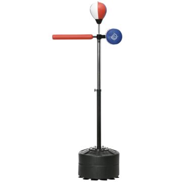 Sportnow Adjustable Speed Bag, Boxing Bag, With Stand, Reflex Bar, Punching Pad, Multicolour