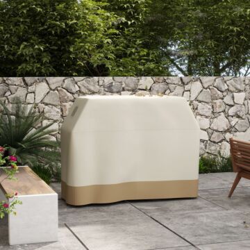 Outsunny 66w X 152lcm Pu Coated Protective Grill Cover - Beige