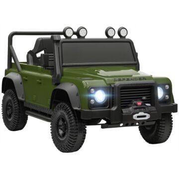 Aiyaplay Kids Ride On Car With Remote Control, Music, Horn, 4 Spring Suspension Wheels, Led Lights For 3-5 Years Old, Green