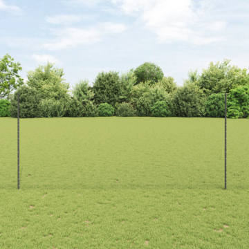 Vidaxl Fence Posts 22 Pcs U-channel Grey 140 Cm Steel