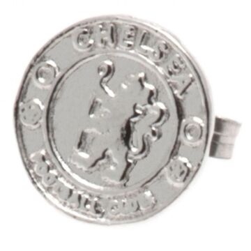 Chelsea Fc Sterling Silver Stud Earring