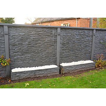 Lakeland Slate 6ft Cascade Waterfall Feature - In Ground - Moody Blue