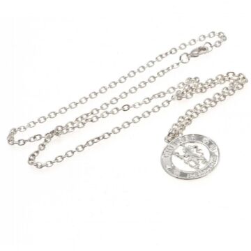 Chelsea Fc Silver Plated Pendant & Chain Cr