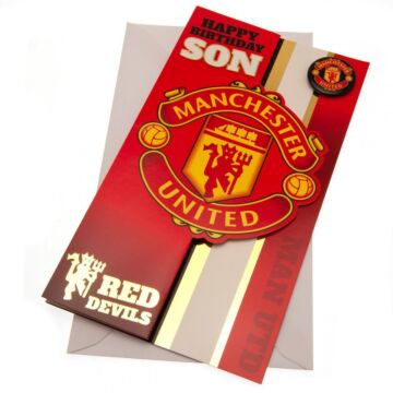 Manchester United Fc Son Birthday Card