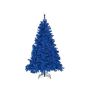 Artificial Christmas Tree Blue Synthetic 180 Cm Metal Base Traditional Winter Holiday Decoration Beliani
