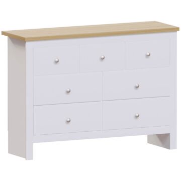 Vida Designs Arlington 4+3 Drawer Chest, White