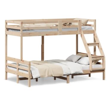 Vidaxl Bunk Bed 80x200/120x200 Cm Solid Wood Pine