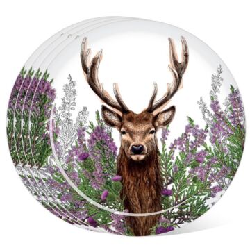 Recycled Rpet Set Of 4 Picnic Plates - Wild Stag