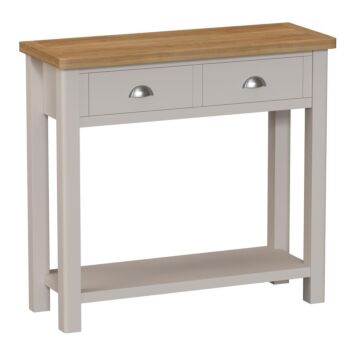 Console Table Dove Grey/light Oak