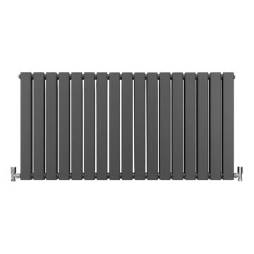 Designer Flat Panel Radiators Anthracite Grey 600mm X 1190mm