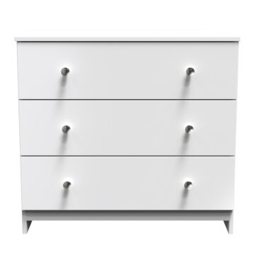 Yarmouth 3 Drawer Chest In White