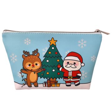 Pvc Toiletry Makeup Wash Bag (medium) - Christmas Festive Friends