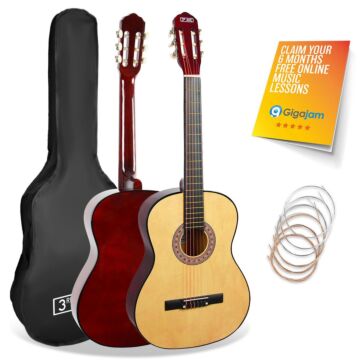 3rd Avenue Full Size Classical Guitar Pack