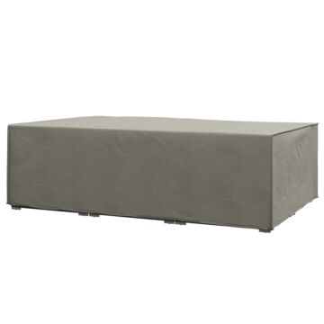 Outsunny Outdoor Garden Rectangular Furniture Cover Table Chair Sofa Shelter, Waterproof, 222 X 155 X 67 Cm, Grey