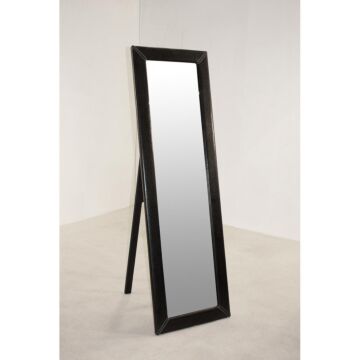 Odessa Mirror Cheval Pu Black