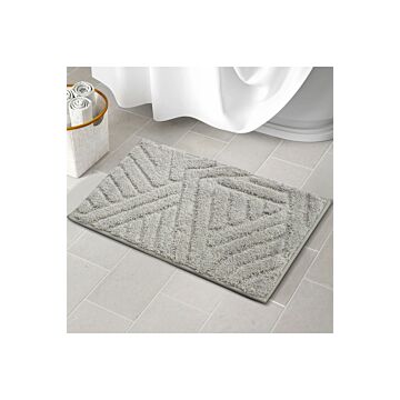 80cm L X 50cm W Non-slip Absorbent Textured Floor Mat For Bathroom Doorways