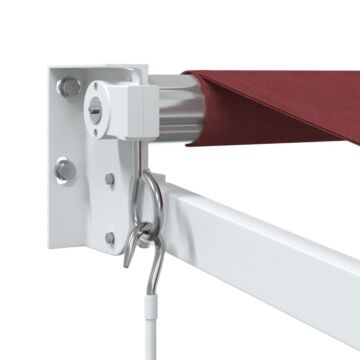 Vidaxl Manual Retractable Awning Burgundy 400x300 Cm